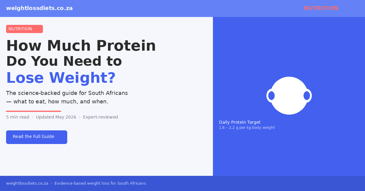 high protein South African meal with eggs, legumes and lean meat for weight loss