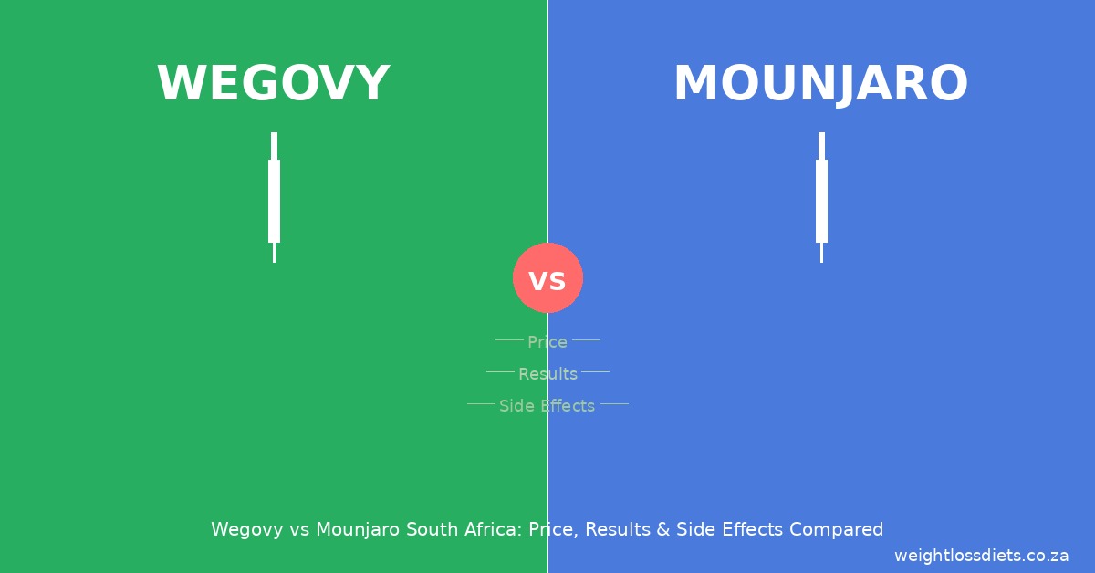 Wegovy vs Mounjaro comparison for South Africa